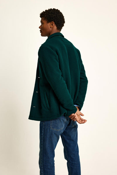 Dark green deals sherpa jacket