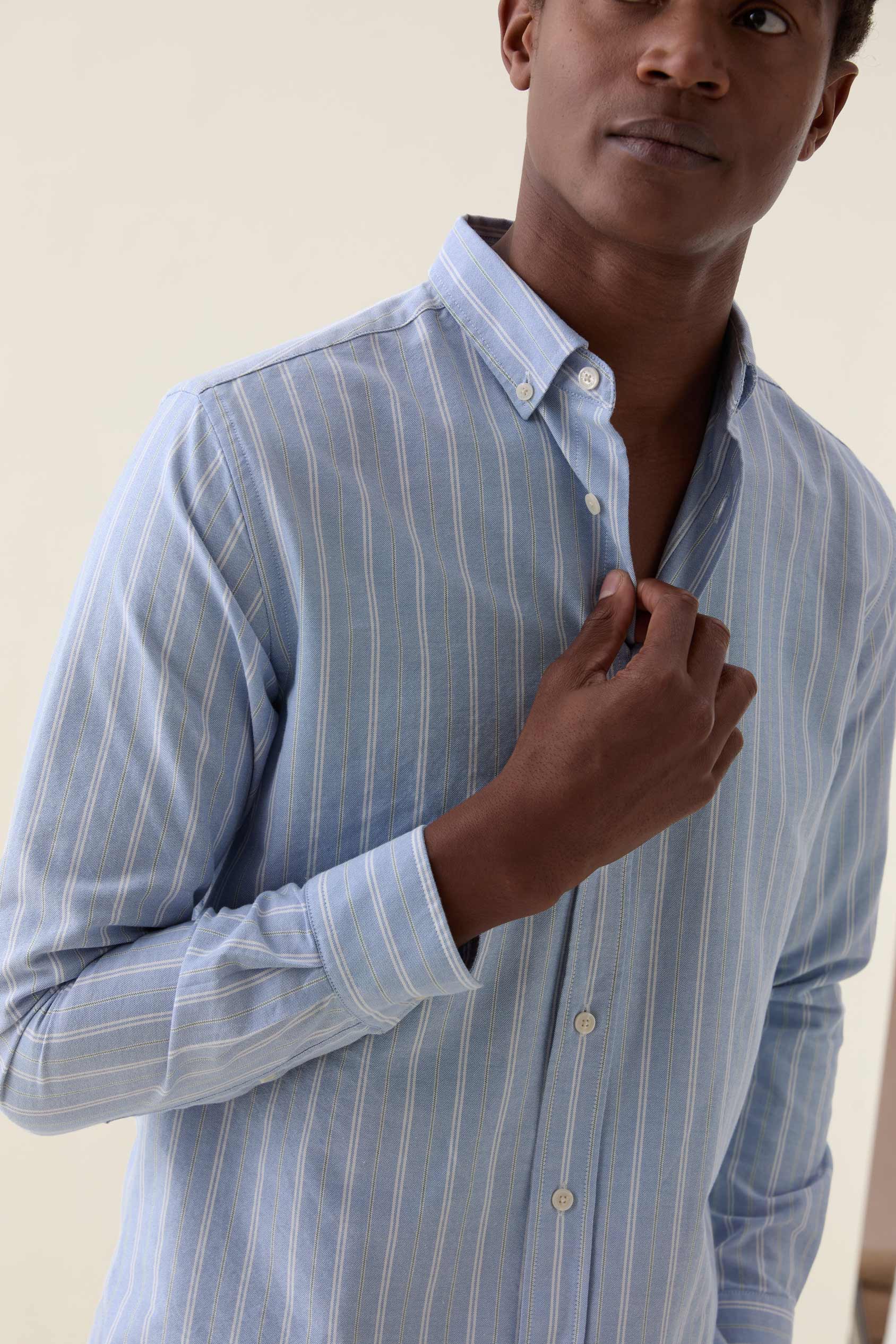 Addleston Sky Stripe Oxford Shirt