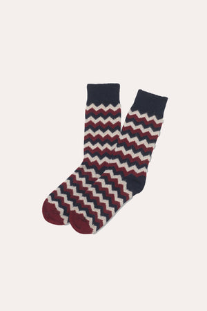 Aldefren Zig Zag Wool Socks