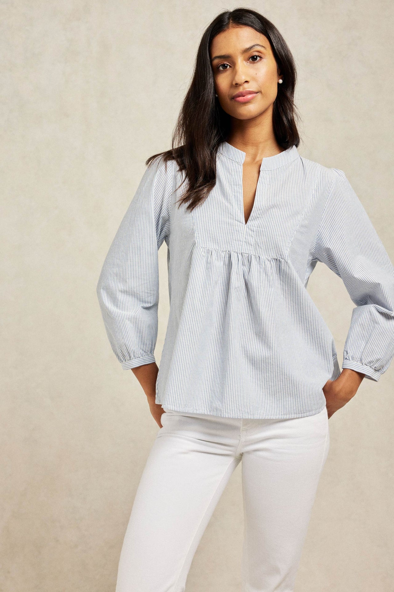 Flattering Gathered Woman’s Top