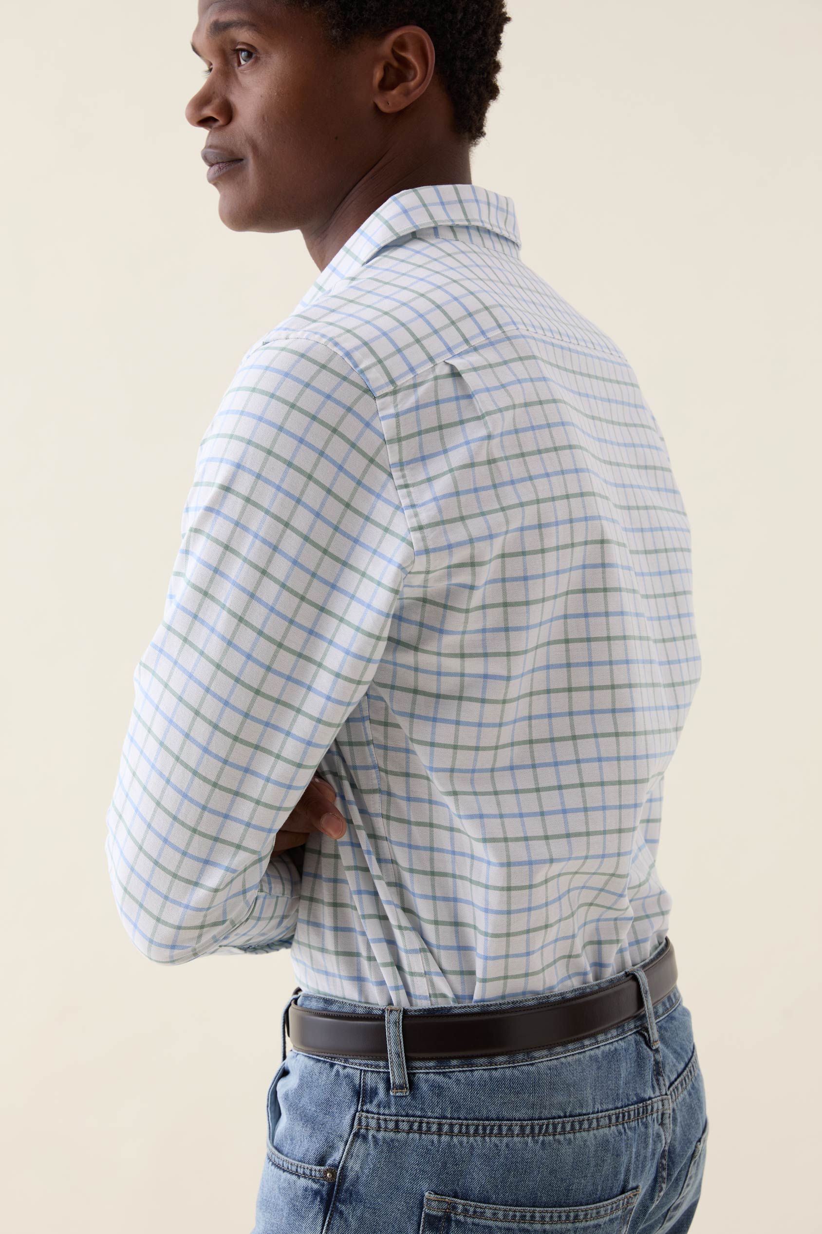 Arundel Green Check Oxford Shirt