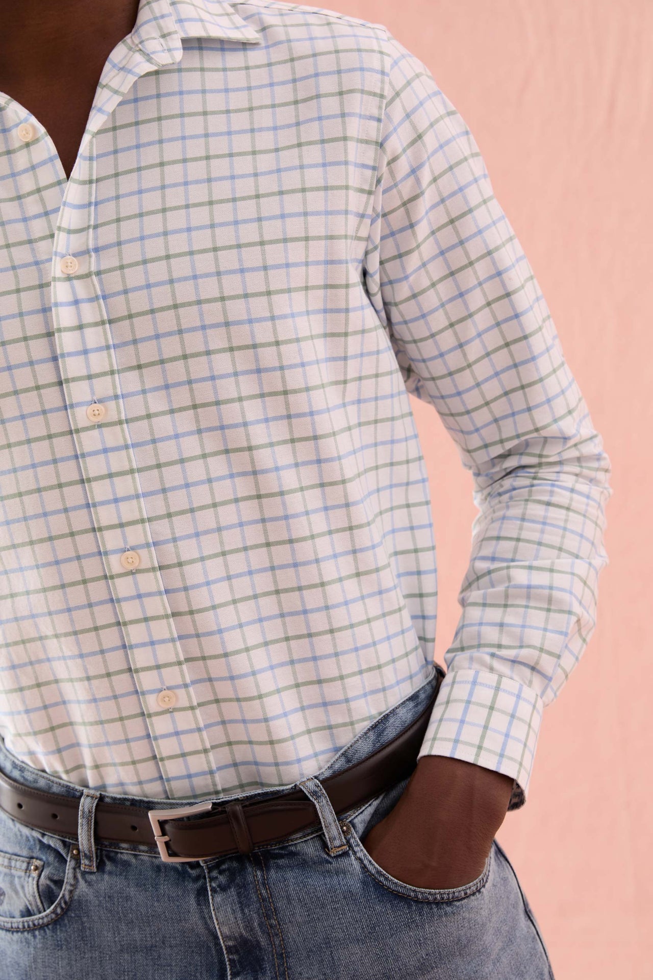 Arundel Green Check Oxford Shirt