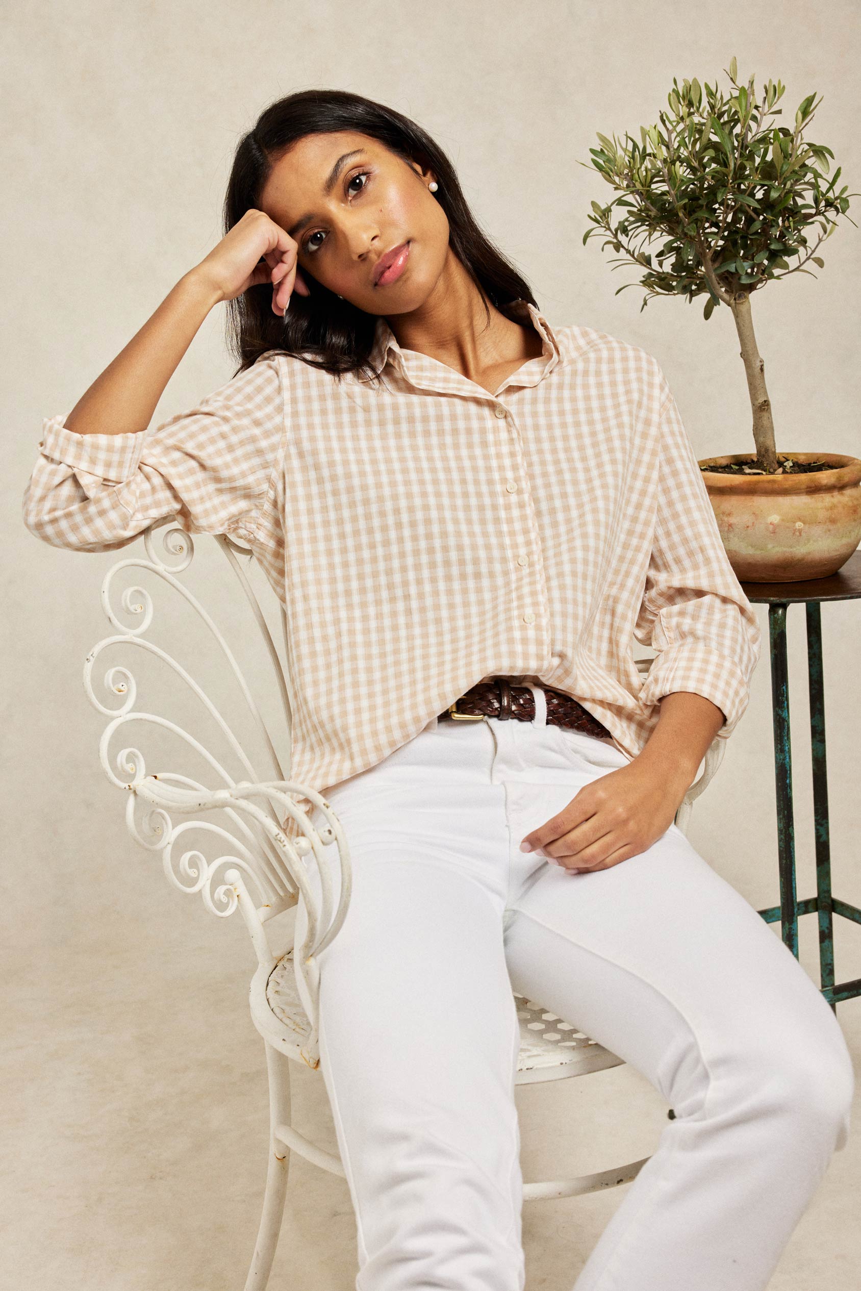 Gingham shirt outlet womens