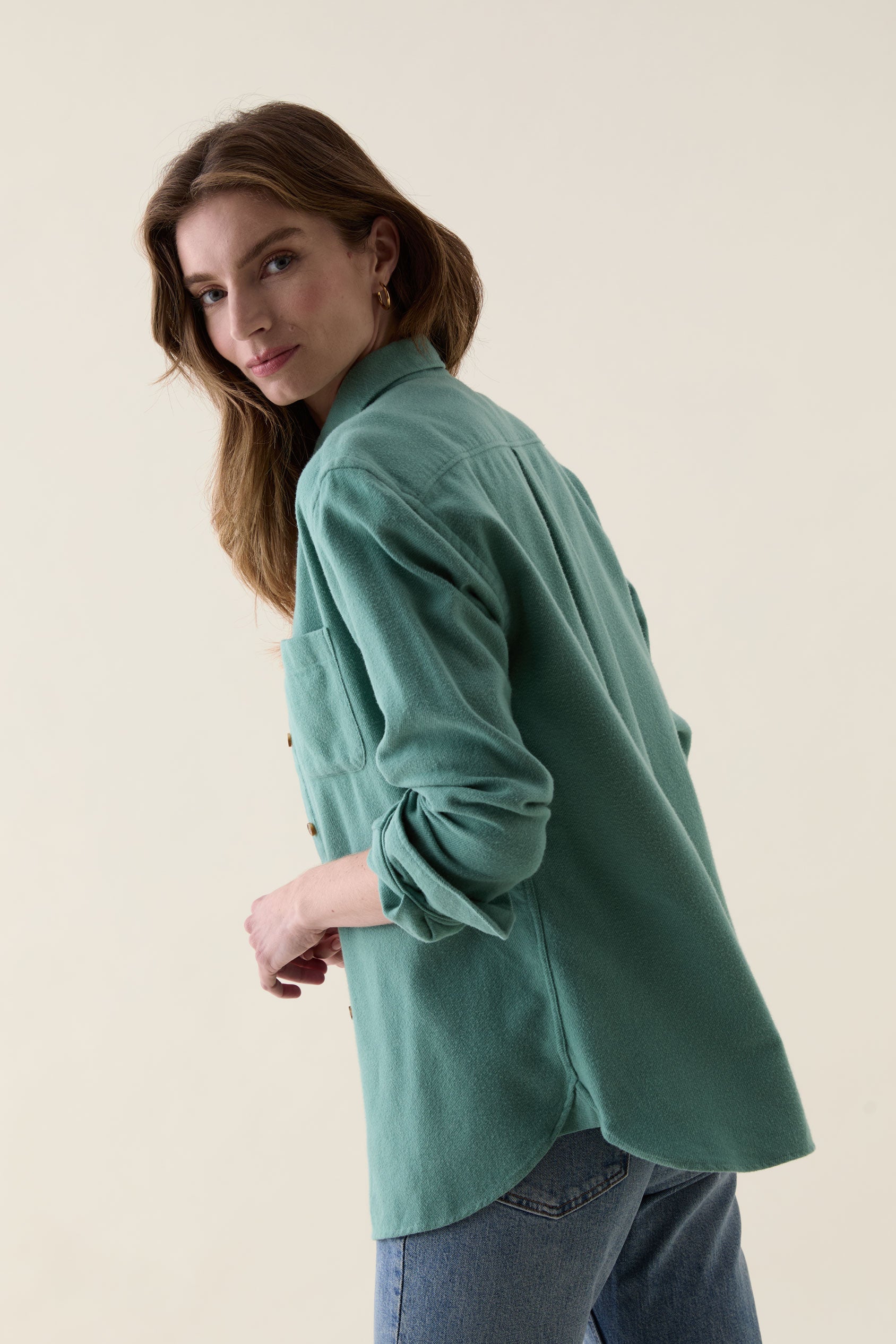 Bibury Green Flannel Shirt