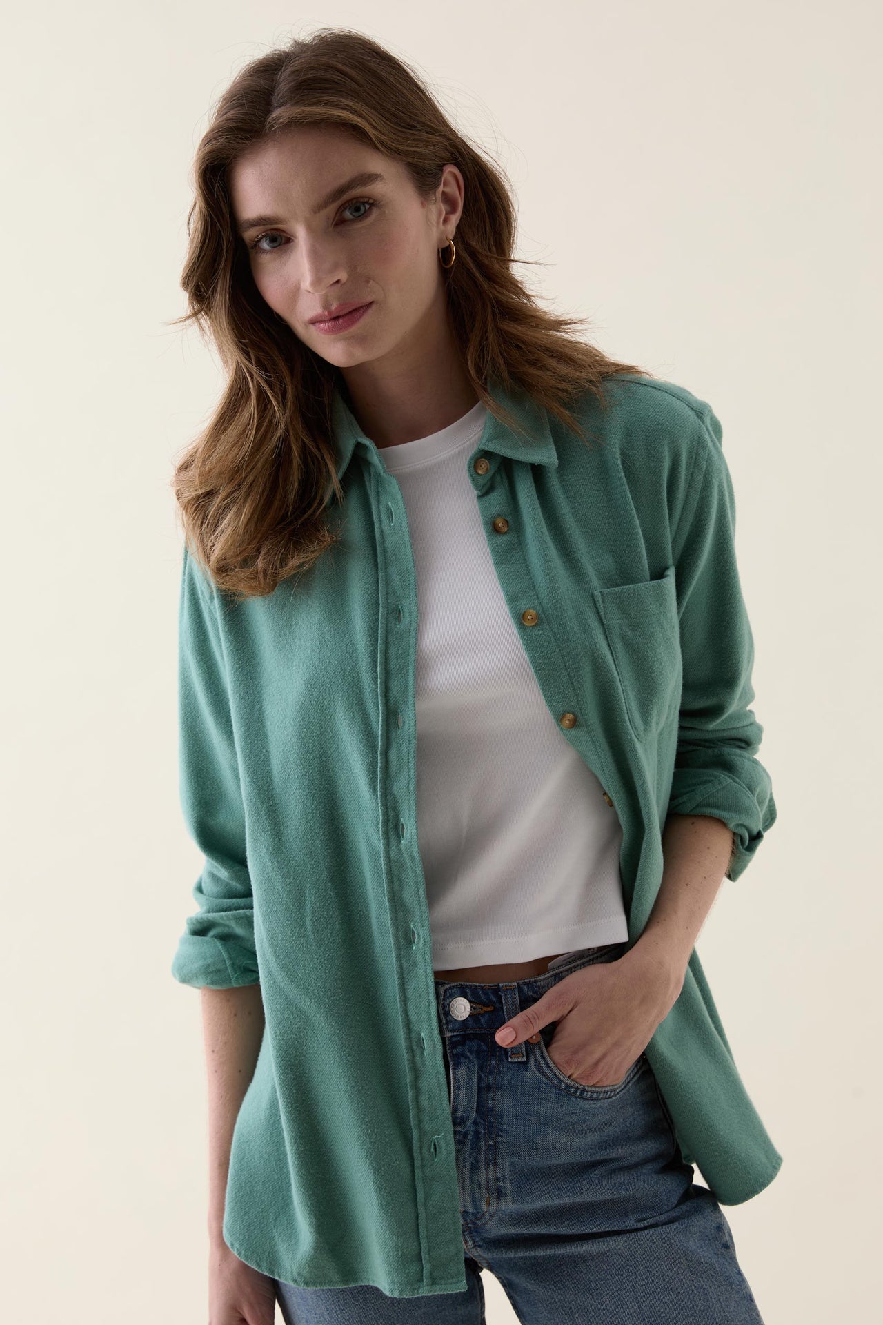 Bibury Green Flannel Shirt