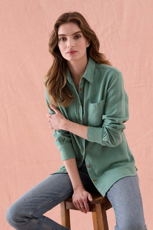 Bibury Green Flannel Shirt