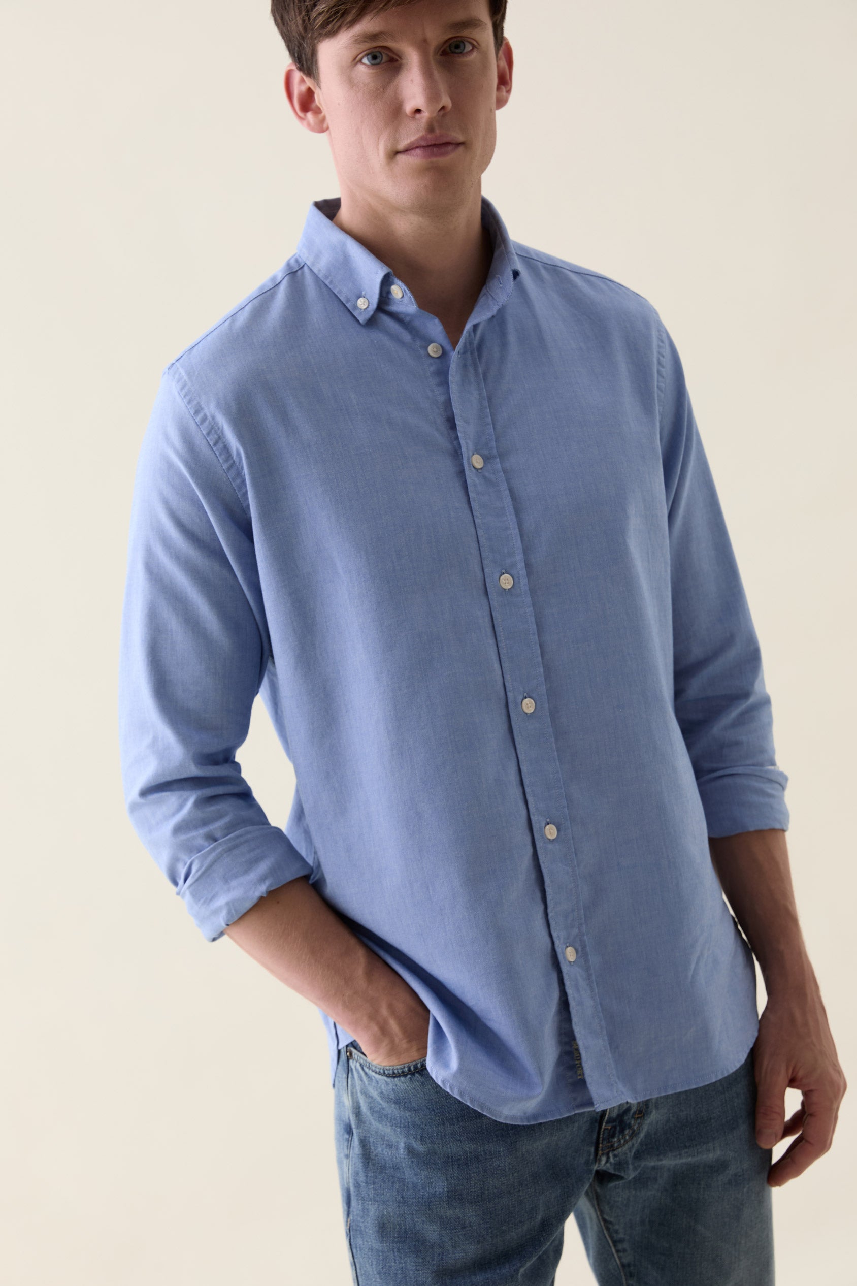 Blake Vintage Blue Oxford Shirt