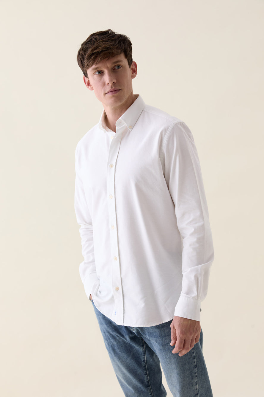 Blake Vintage White Oxford Shirt