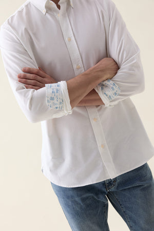 Blake Vintage White Oxford Shirt