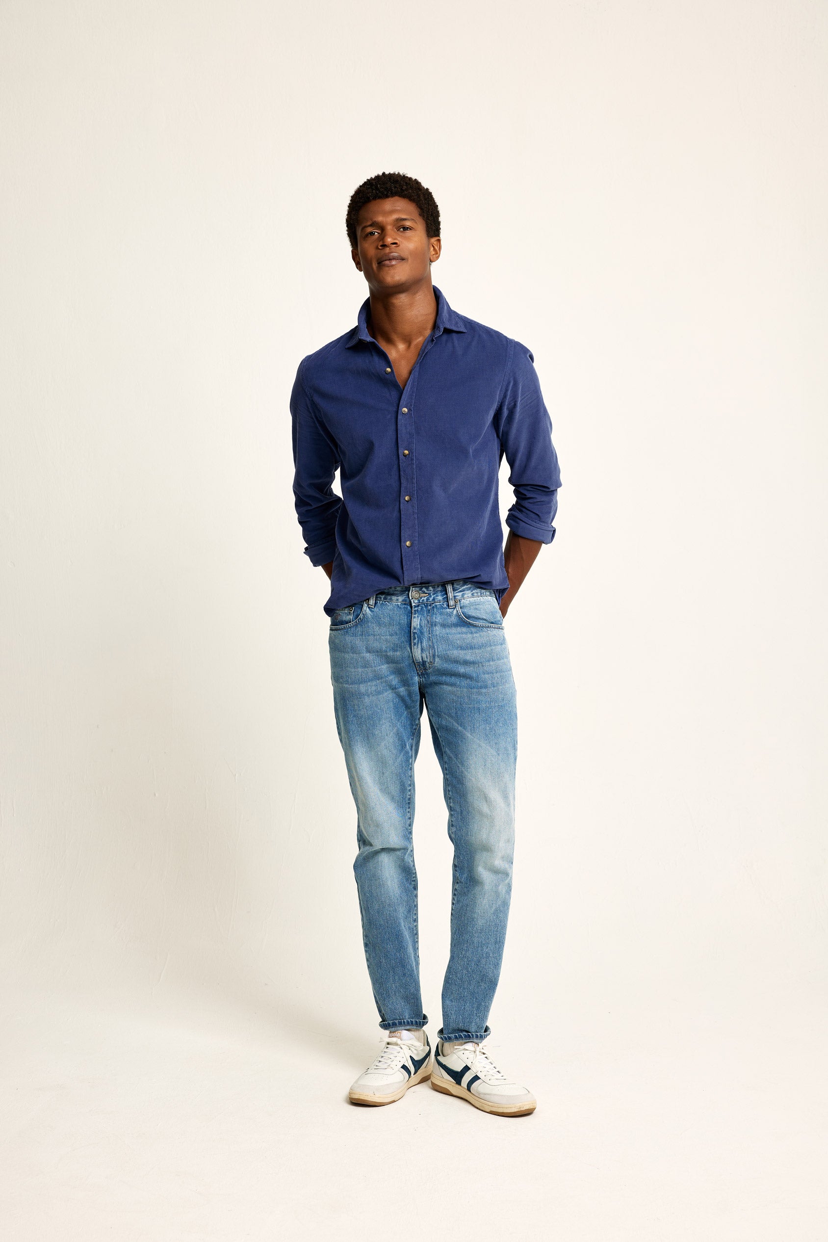 Wyck Cornflower Cord Shirt