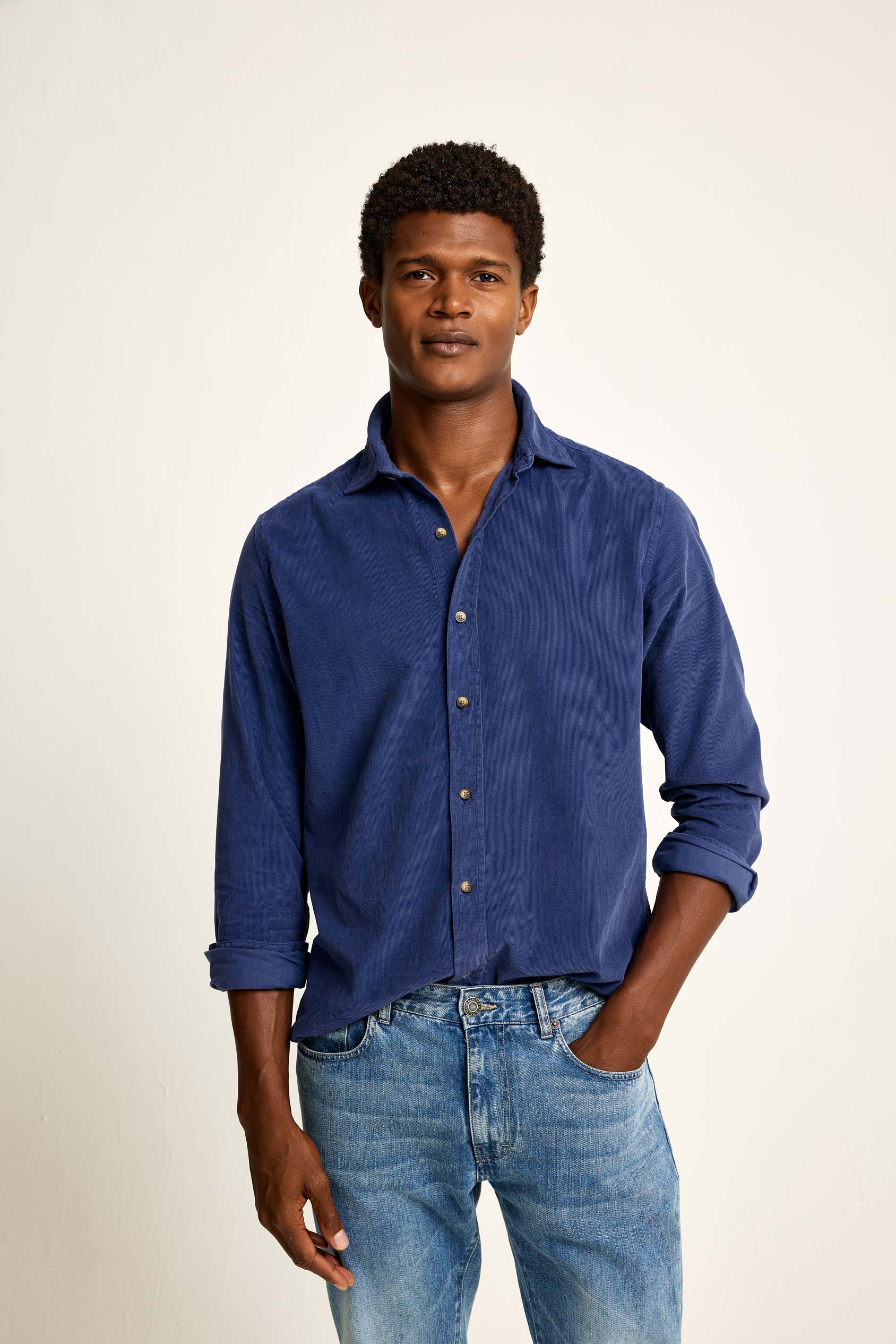 Wyck Cornflower Cord Shirt