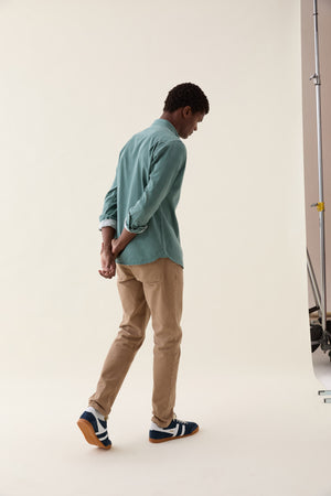 Broadleaf Washed Emerald Twill Shirt