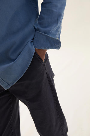 Broadleaf Washed Blue Twill Shirt