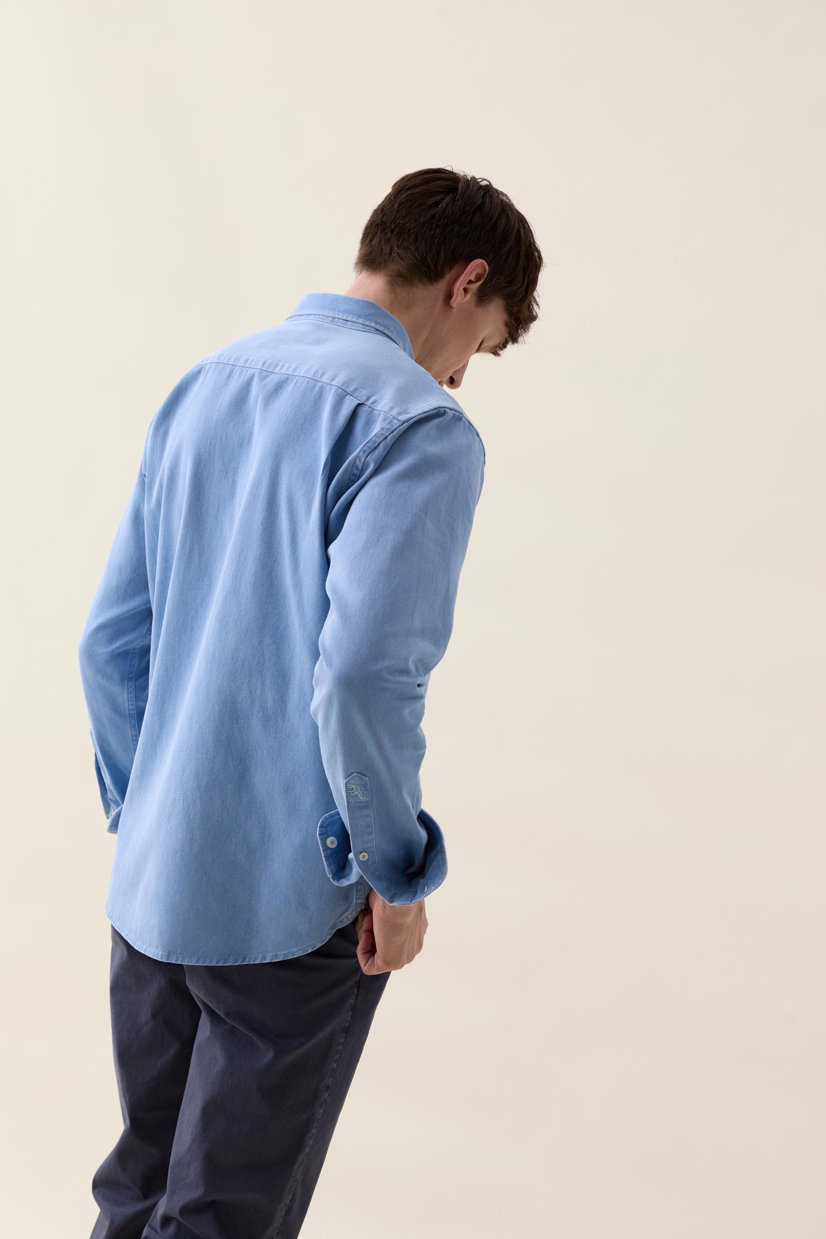 Broadleaf Washed Blue Twill Shirt