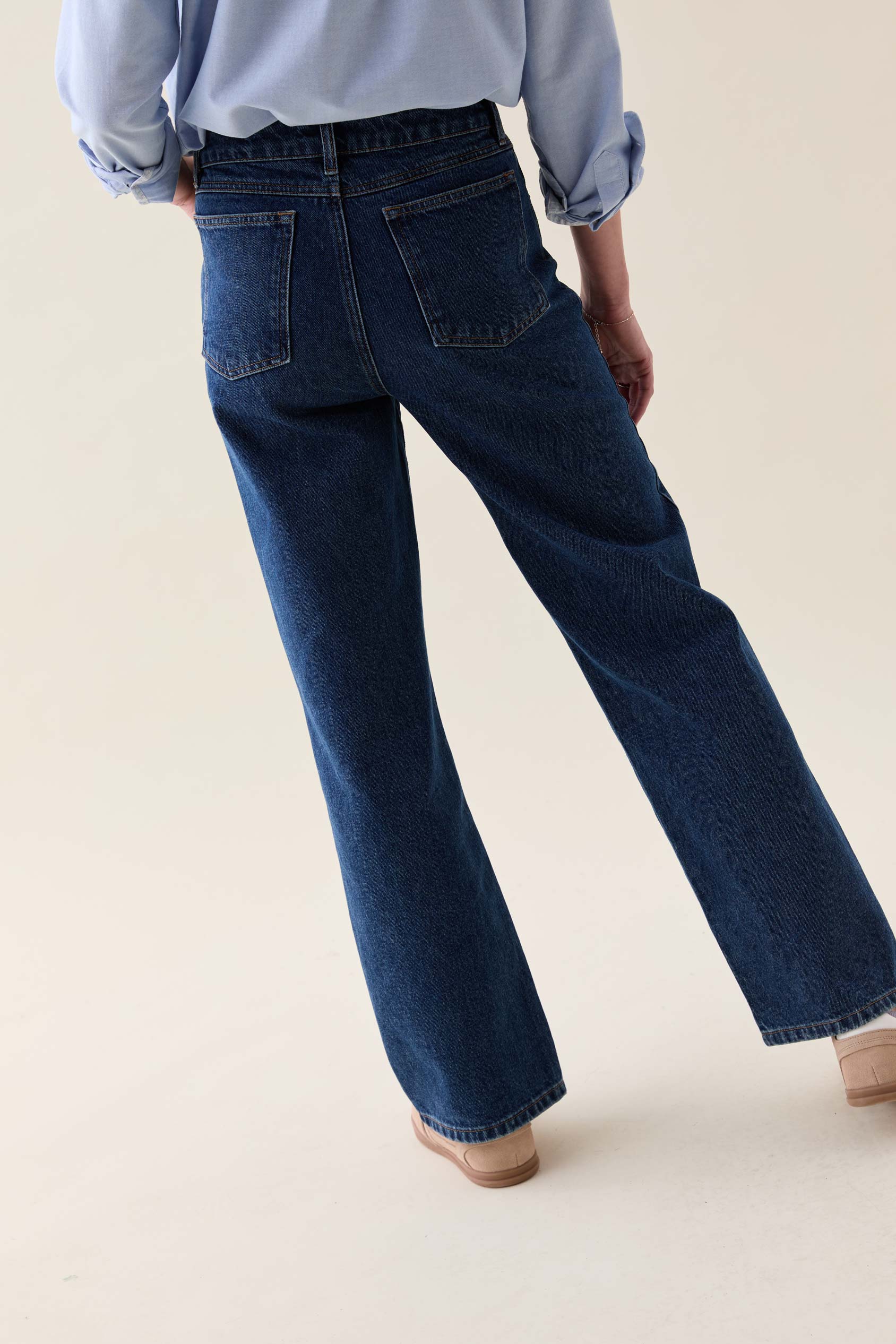 Camberley Denim Blue Wide Leg Jeans