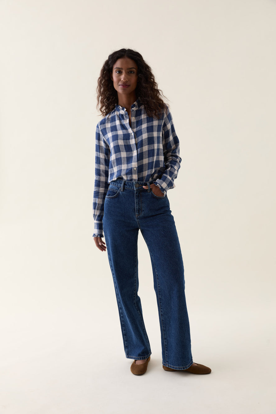 Camberley Denim Blue Wide Leg Jeans