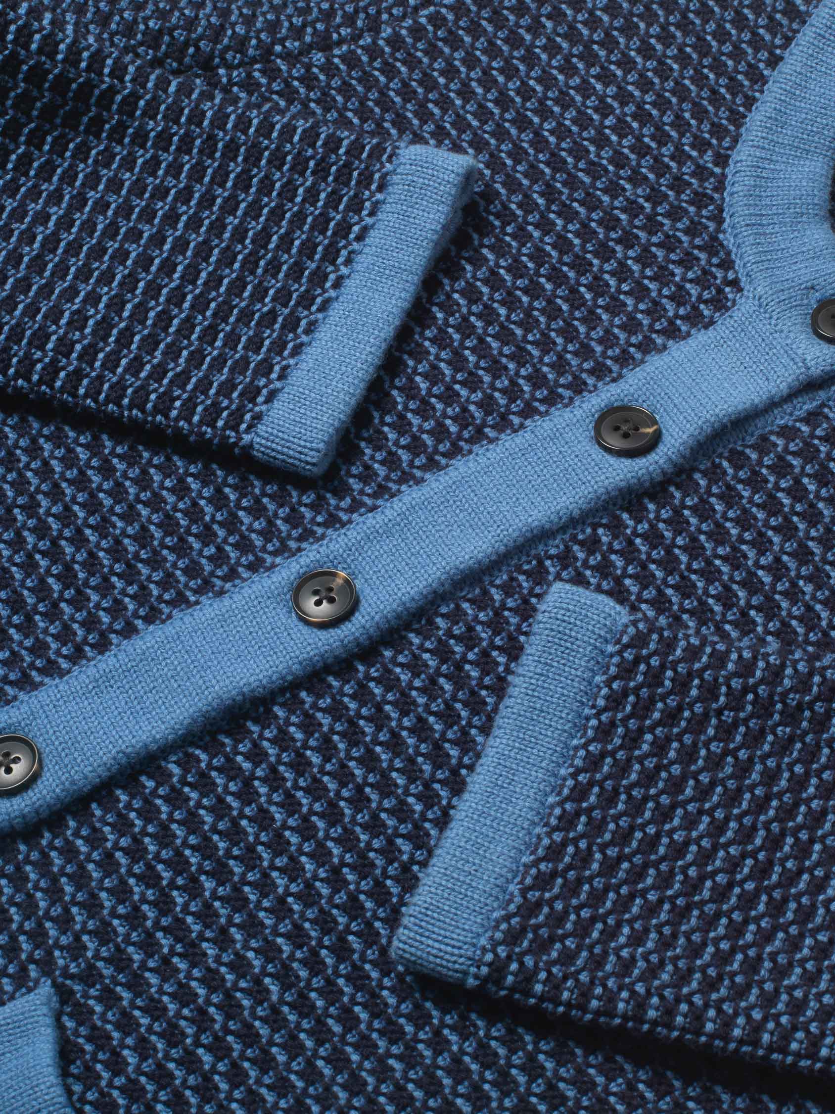 Eridge Multi Blues Knitted Jacket