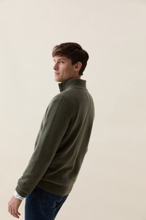 Colesbourne Thyme Half Zip Jumper