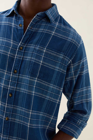 Cove Washed Indigo Check Shirt