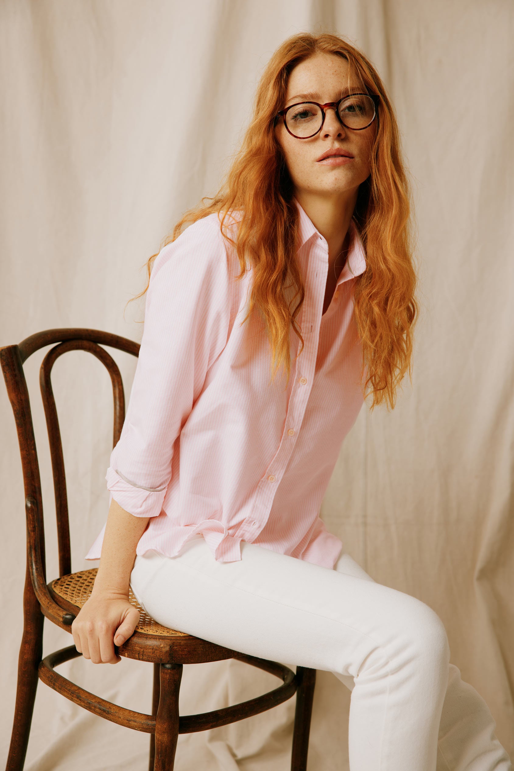 Discover the Draycote Pink Stripe Oxford Shirt for women. A perfect blend of comfort and style for any occasion.