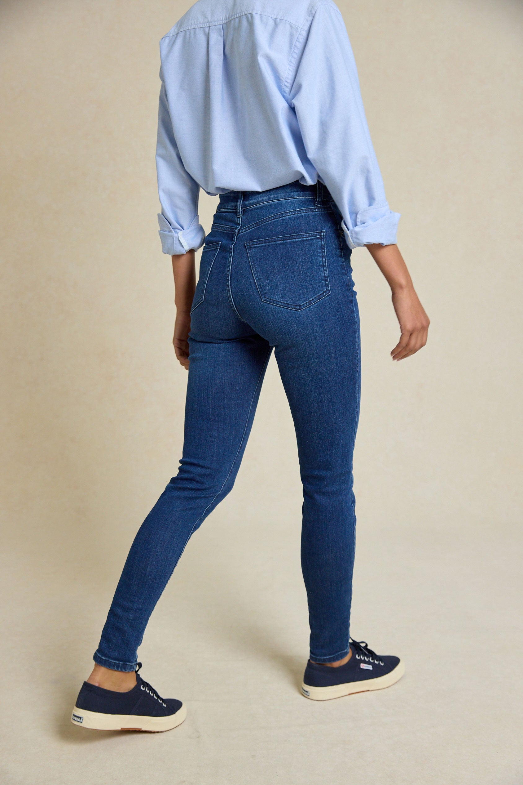 Elham Mid Wash Skinny Jeans