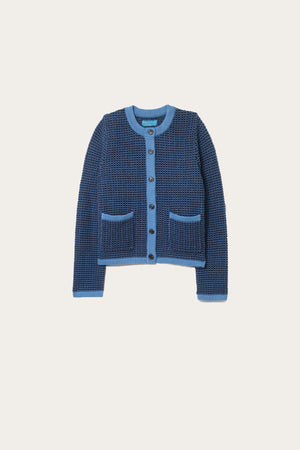 Eridge Multi Blues Knitted Jacket