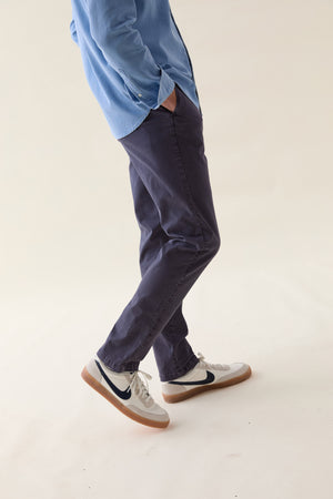 Firle Washed Navy Garment Dye Chinos