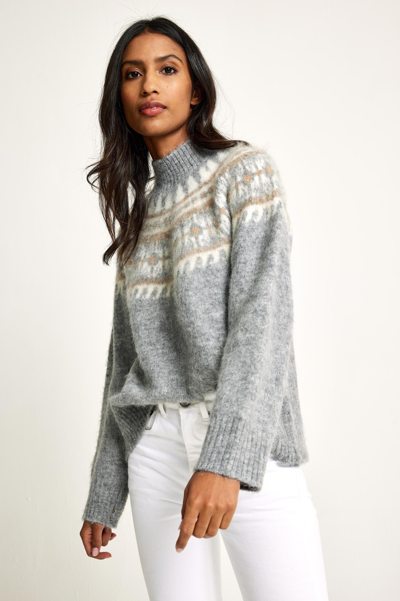 V neck fair hot sale isle jumper