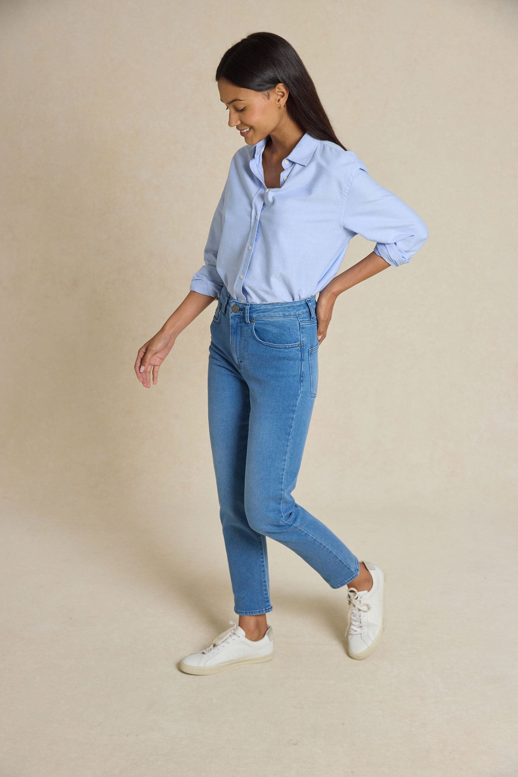 Haddington Vintage Wash Mom Jeans