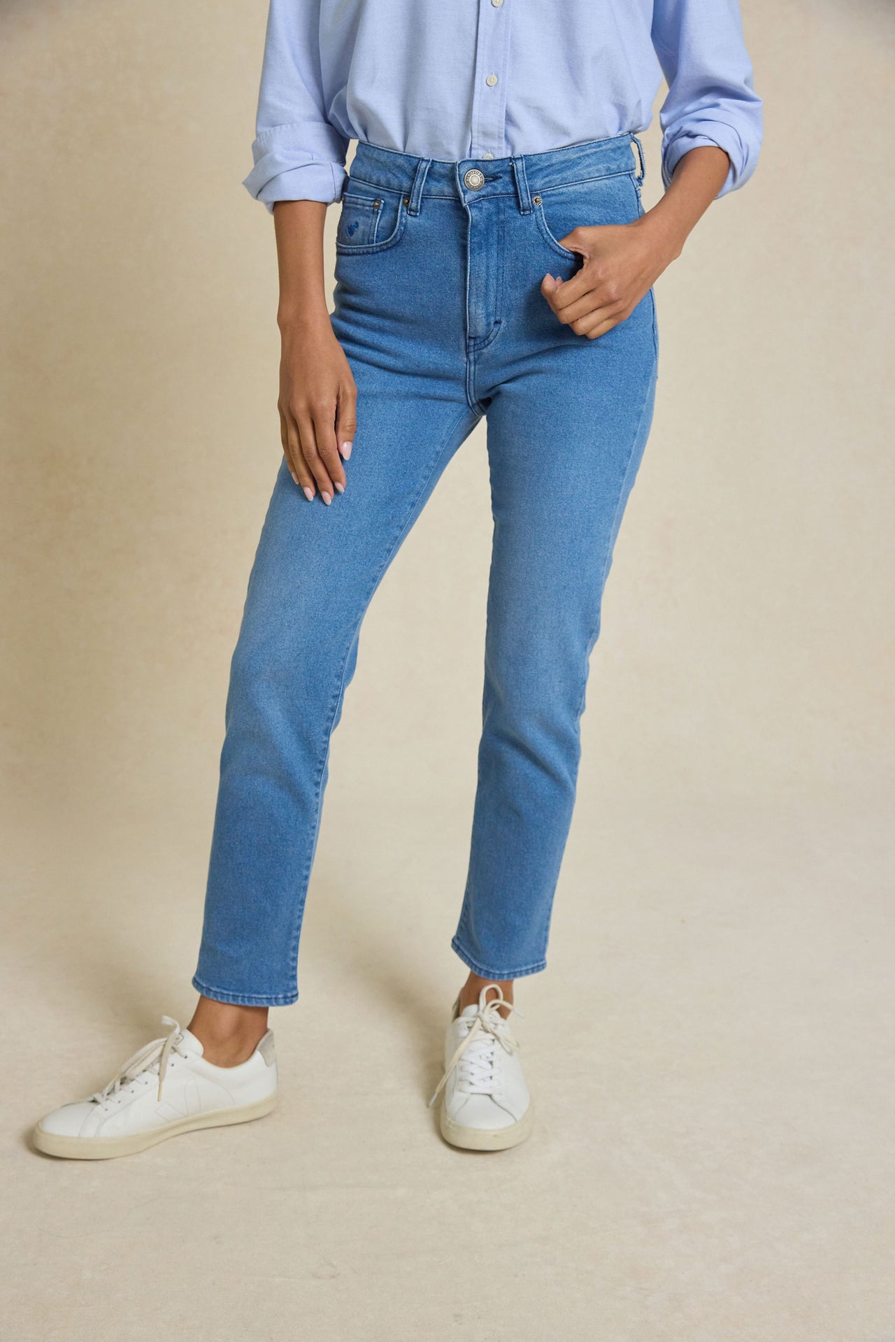 Haddington Vintage Wash Mom Jeans