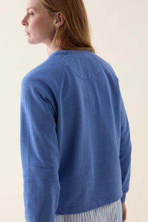 Hadlow Cornflower Henley Sweat