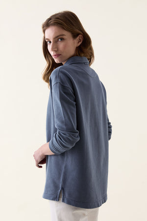 Kittisford Indigo Half Button Sweat