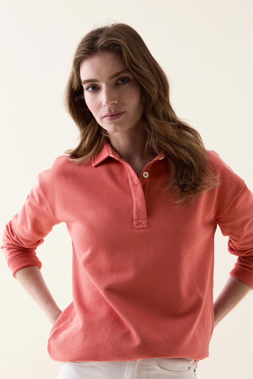 Kittisford Aperol Half Button Sweat