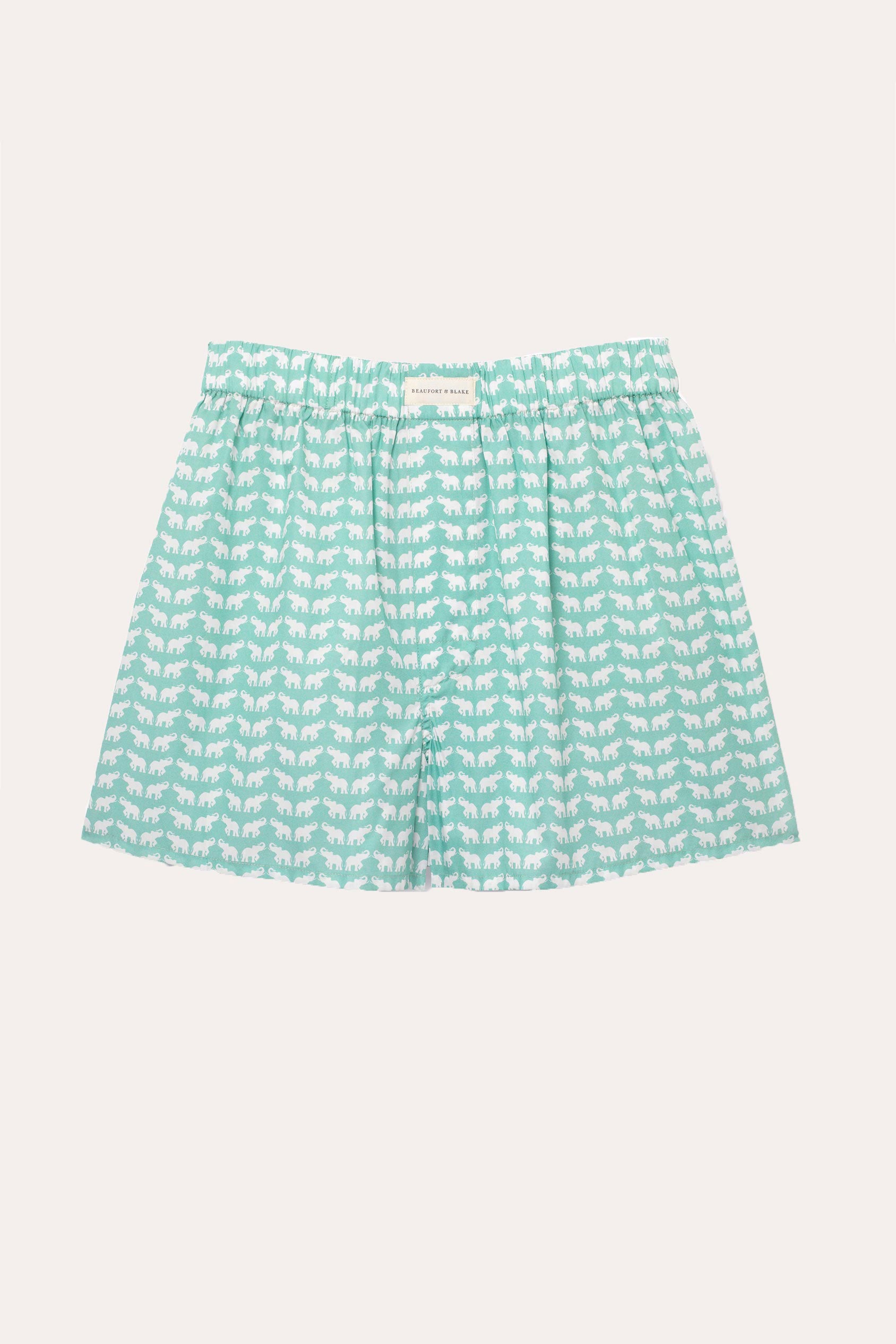 Lough Teal Elephant Boxer Shorts