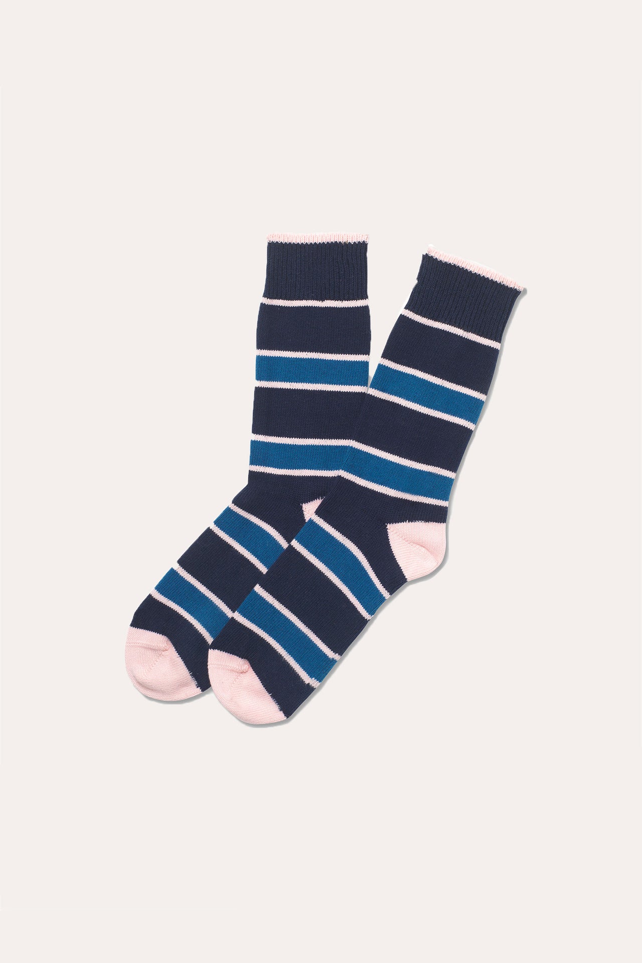 Neath Navy Stripe Socks