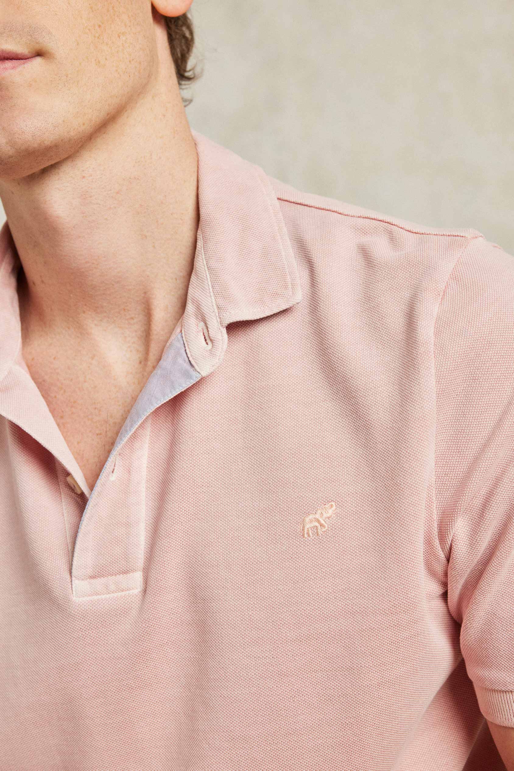 Ringwood Washed Pink Men s Polo Beaufort Blake