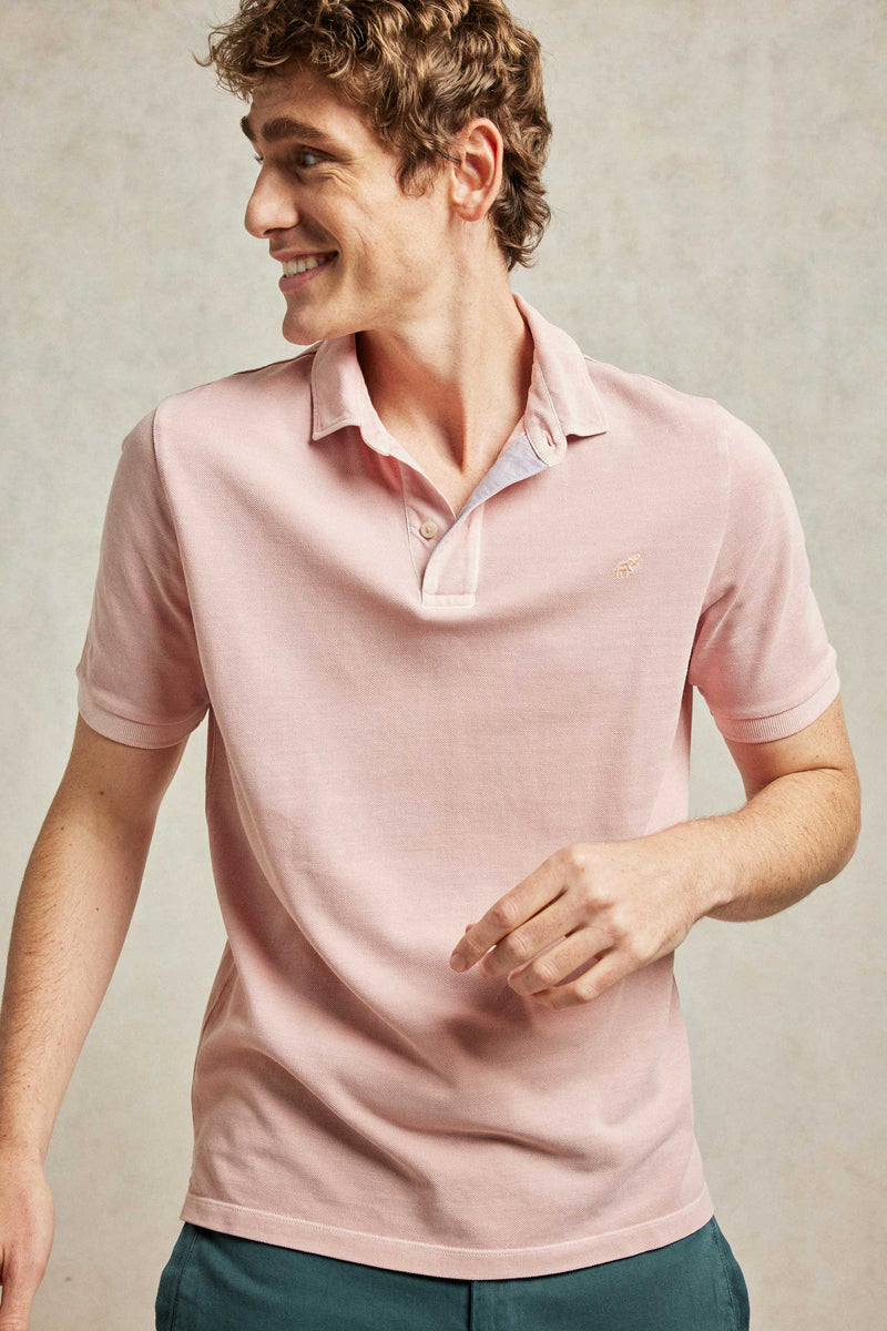 Ringwood Washed Pink Polo