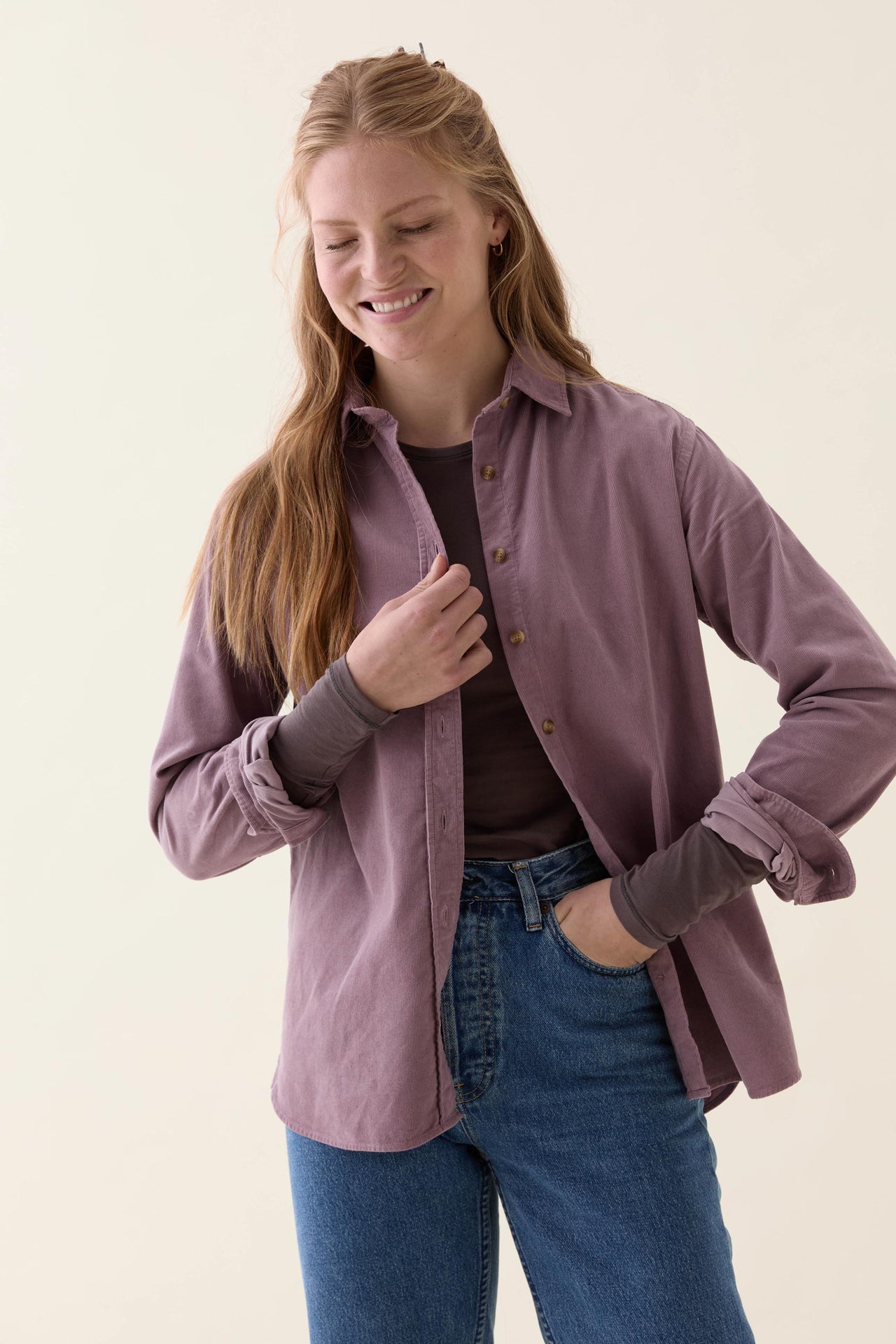 Stroud Lilac Cord Shirt