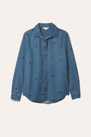 Sywell Embroidered Denim Shirt