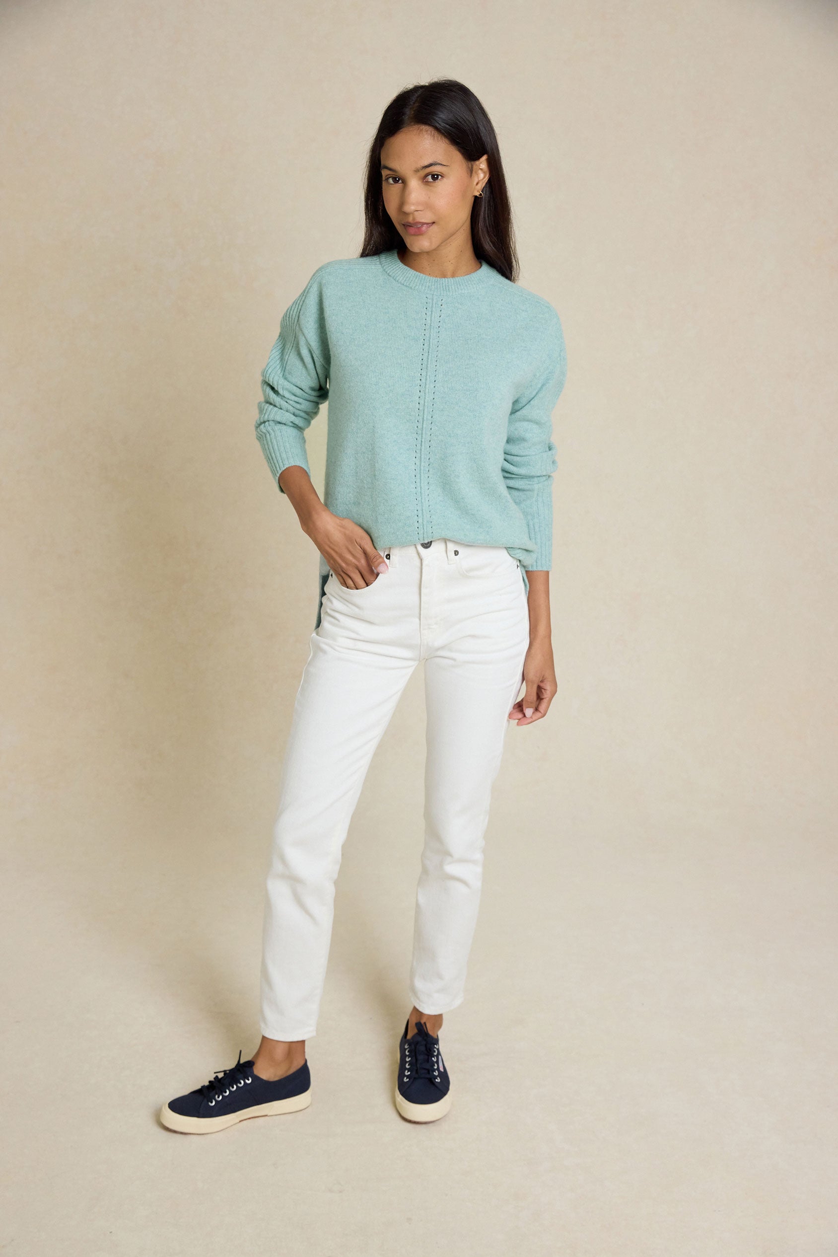 Welford Lagoon Rib Detail Jumper