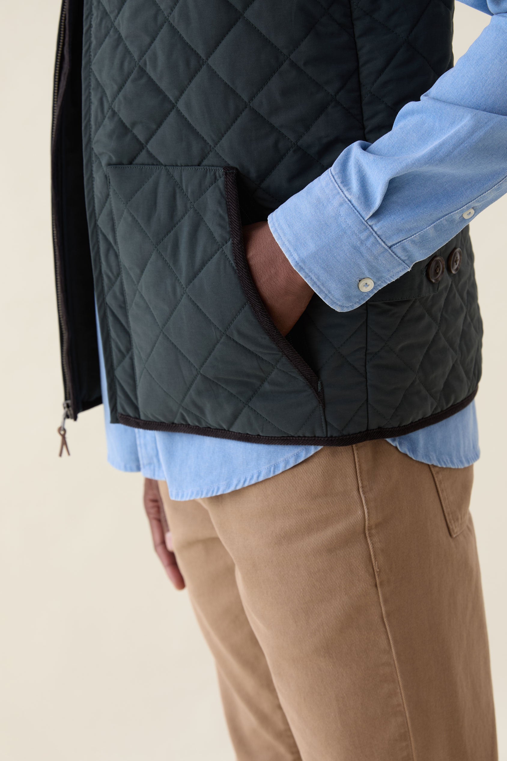 Westcott Green Quilted Gilet