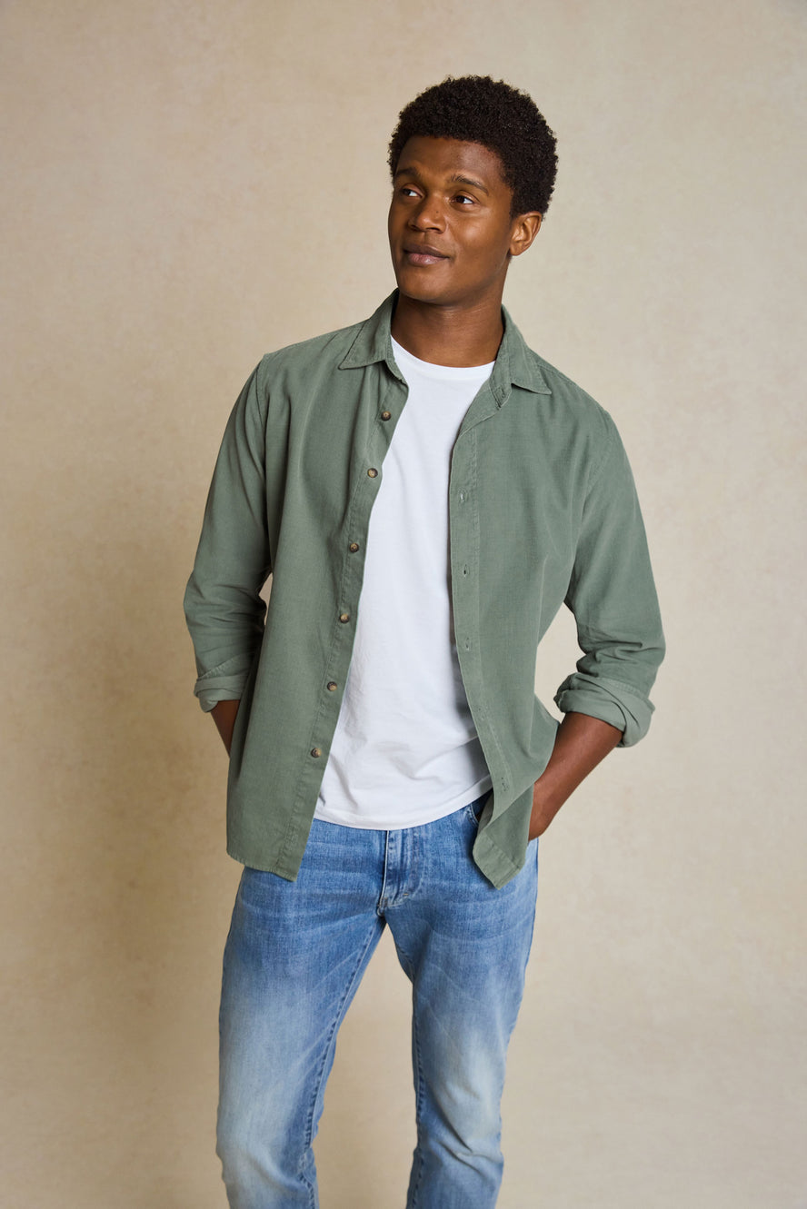 Wyck Khaki Cord Shirt